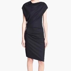 Helmut Lang Sonar Assymetric Wool Dress- NWOT
